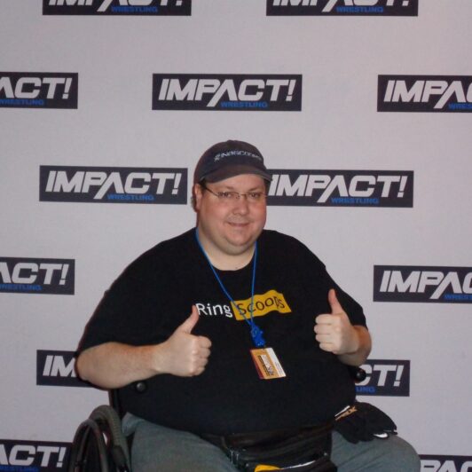 Tommy attending an Impact Wrestling event in Las Vegas, 2018.